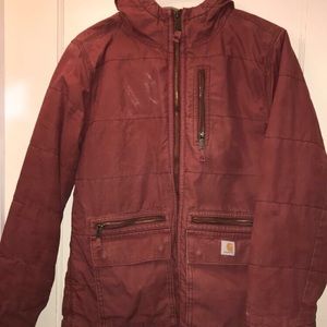 Burnt orange/ red Carhartt Coat!